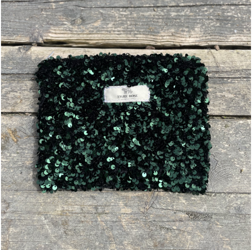 Pochette sequins verts